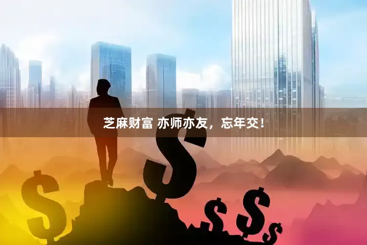 芝麻财富 亦师亦友，忘年交！