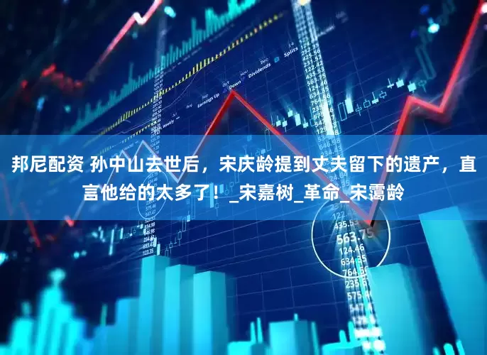 邦尼配资 孙中山去世后，宋庆龄提到丈夫留下的遗产，直言他给的太多了！_宋嘉树_革命_宋霭龄